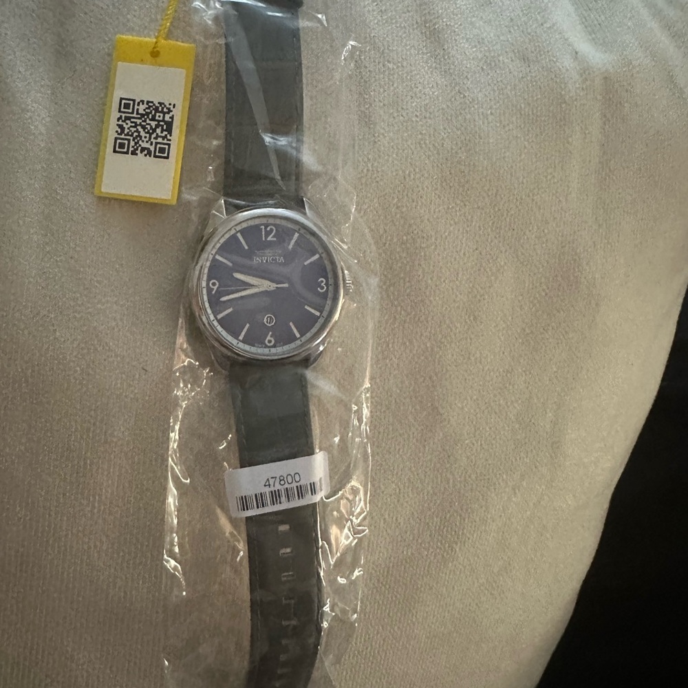 Invicta Blue Dial with Black Strap Watch - Picture 2 of 5